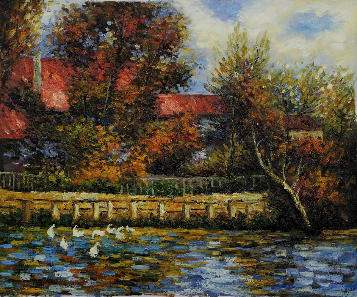 Duck Pond by Pierre Auguste Renoir - Click Image to Close